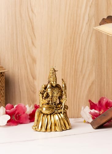 Bharat Idols Exquisite Brass Maa Kamakhya Devi Statue – Shri Kanchi Kamakshi Amman, Goddess Tripura Sundari & Rajarajeshwari Idol for Divine Home Temple, Pooja & Spiritual Decor | Height: 10 cm (3.9 Inches) - Image 2
