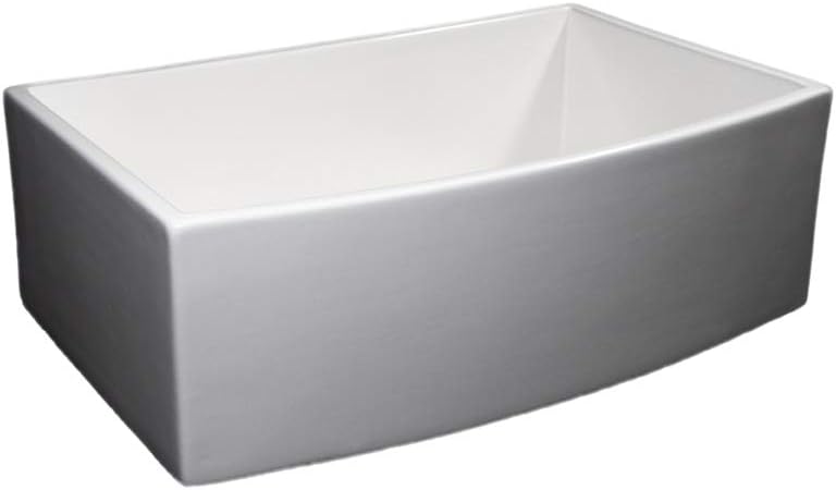 Super Cheap 🛒 MOCCOA Regallo 30 Authentic Fireclay Kitchen Sink Reversible Single Bowl Farmhouse Sink White Product Deal MOCCOA Regallo 30 Authentic Fireclay Kitchen Sink Reversible Single Bowl Farmhouse Sink White