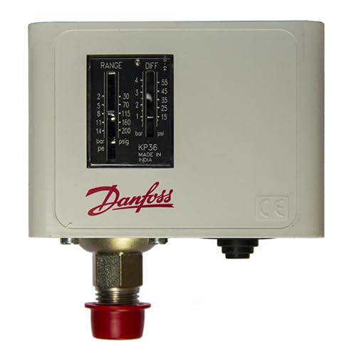 GENERIC (Danfoss) KP-36 Pressure Switch - 060-110891, R:+2 to +14 BAR, D:0.7 to 4 BAR, IP 30 for Water Pump-image-29