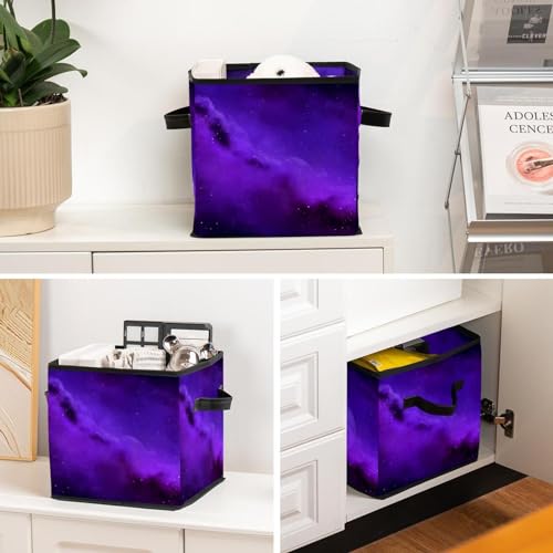 Boîte de rangement pliable tissu cube pour jouets et placard maison