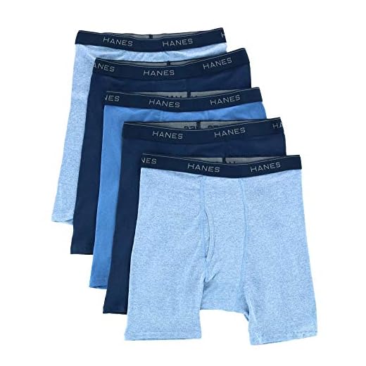 Cuecas boxer masculinas ComfortSoft da Hanes com cintura flex vel confort vel, pacote com 5, Assorted, X-Large