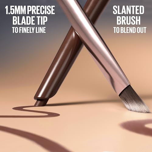 Image of MAYBELLINE Sculpting Stix 2-in-1 Eyeliner, Dual Ended Black Eye Liner With Up to 24HR Wear, Smudge and Sweat-Resistant Eye Makeup Formula, Black Blur, 1 Count