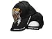 Native Pride American Bull Skull Tribal Shadow Black Indian Embroidered Cap Hat