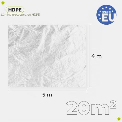 Miniatura 2 de Garronda Plástico Cubretodo Para Pintar Y Obras 4 5 M, 20 M Lámina Protectora De Plastico Multiuso Para Cubrir Muebles Y Protección Del Suelo En Pintura, Uso Interior Y Exterior Gd-0166 6 Uds