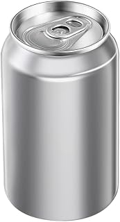 11oz Aluminum Cans for Beverage Sealing, Empty Can with Easy-Open Lid, Compatible with Can Sealing Machine, for Coffee, Beer, Juice & Drinks, 100 Pack (11, ounces)