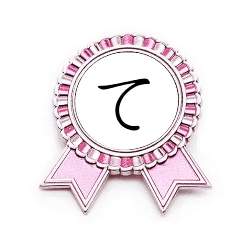 Broche Hiragana TE rose en métal de taille M pour amateurs de culture japonaise
