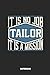 Produktbild Tailor Notebook - It Is No Job, It Is A Mission: Dot Grid Composition Notebook to Take Notes at Work. Dotted Bullet Point Diary, To-Do-List or Journal For Men and Women.