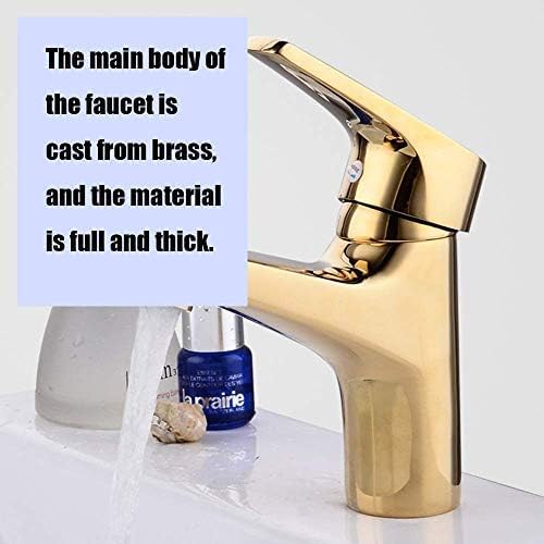 Mitigeur lavabo cuivre anti-corrosion avec finition tréfilage titane durable - 4