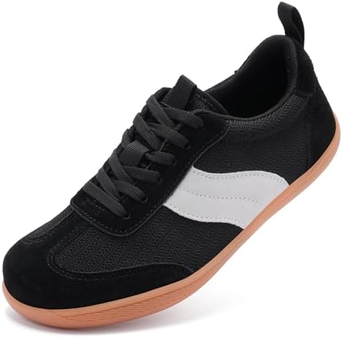 Myzmnk Breite Barfuss Schuhe Damen Barfuß Sneaker | Barfußschuhe Frauen Barfussschuhe Leichte Barefoot Shoes Walking Laufschuhe Outdoor Running Turnschuhe