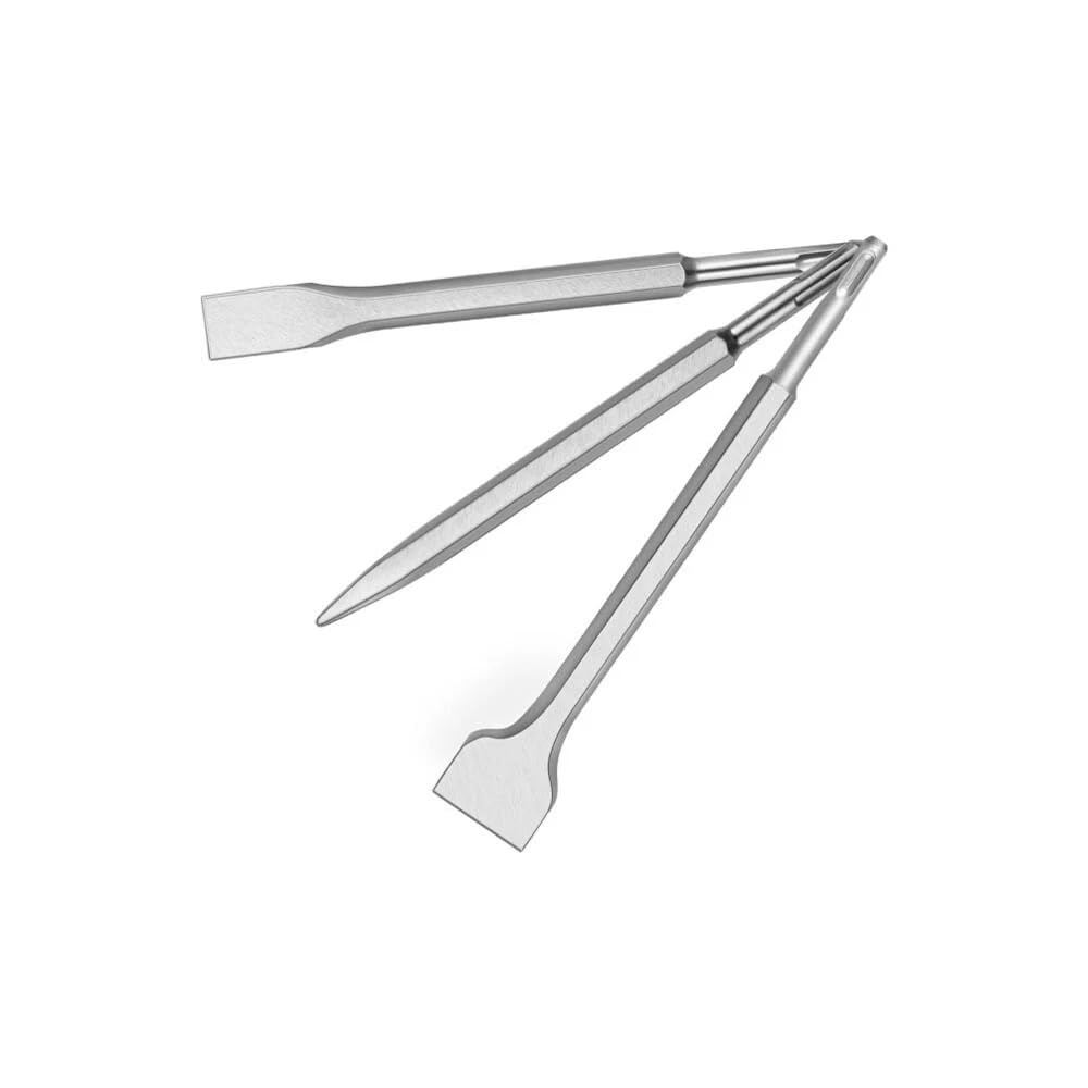 Kit 3 cinceles SDS Plus cincel plano broca para taladro martillo demoledor