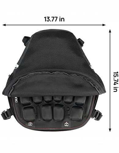 Kemimoto Motorcycle Highway Pegs Foot Peg + Motorcycle Seat Cushion #TOP5