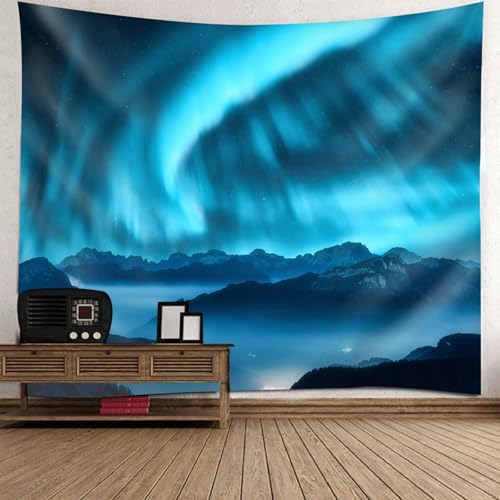 Tapisserie paysage aurore 240x220cm pour décoration murale de chambre