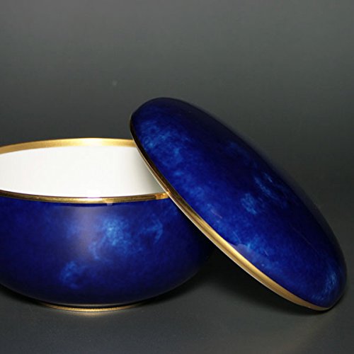 セーブル  ボンボニエール　sevres 幻の陶磁器セーブルSEVRES ファットブルーボンボニエール大