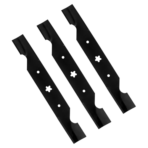 187256 532187256 High Lift Blades for Husqvarna Z254 MZ54 RZ5424 RZ5426 LGT2554 LGT2654 YTH2454 YTH24V54 YTH26V54 Mower 54Inch Deck - Heavy Duty Blade Replaces 187254 532187254 574292401-3 Pack