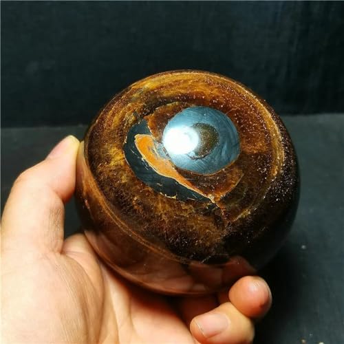 Sphère en oeil de tigre de 610g pour purifier la maison - 2