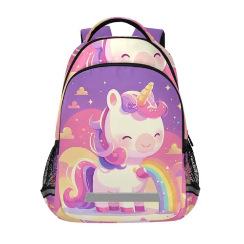 Cartable scolaire licorne mignon pour élève, sac à dos enfant et voyage ado