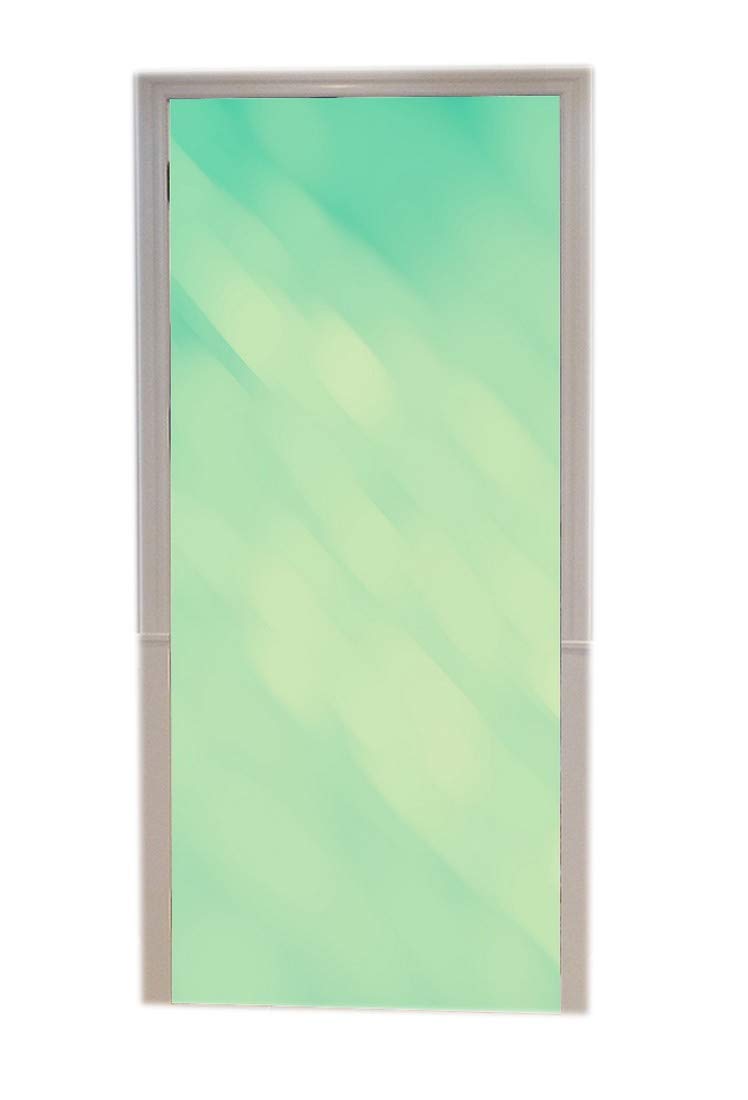 Poster de porte 3D abstrait vert menthe pour creer un salon lumineux A.Monamour