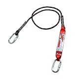 NORMEN: EN 355:2002, EN 362 Cofra Profi Bandfalldämpfer 2m Sicherungsseil Falldämpfer Fallschutz Kletterausrüst mit Schraubverschluss