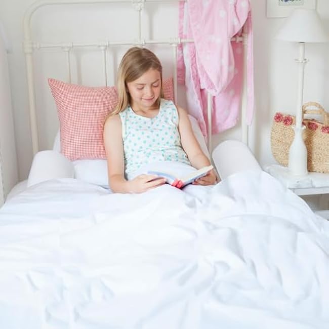 Tebery Set of 2 Bed Rail Pads, Kids Bed Bumper with Waterproof Cover, Bed Guard Rail with Non-Slip Bottom, Foam Bed Pad for Kids, Adults and Seniors