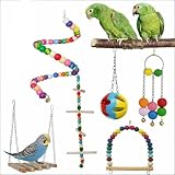 Jungengel Vogelspielzeug Set 6-teilig für Wellensittiche & Papageien