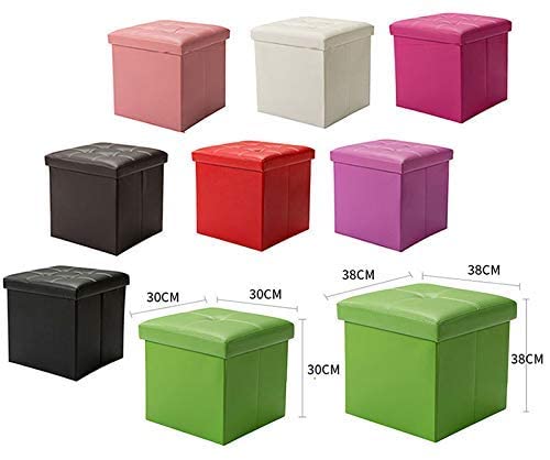 Repose-pieds ottoman pliable en similicuir pour optimiser l'espace du salon - 4
