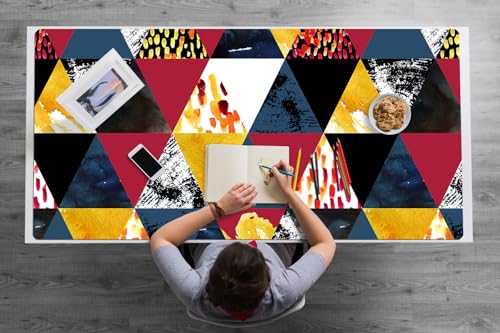 Tapis de jeu étendu de bureau 120x60 cm vinyle PVC sous main mosaïque