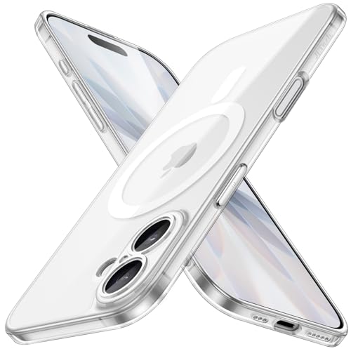 JETech Magnetyczne Szczupły Etui dla iPhone 17 6,3 Cala Kompatybilny z MagSafe, Obiektywem Aparatu Pełna Ochrona, Ultracienkie Lekkie Przejaśniać Ochronna Osłona Telefonu (Przezroczyste) product image