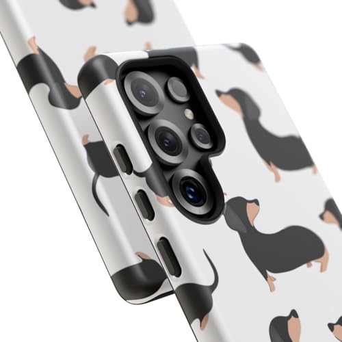 Coque mate Samsung S25 Ultra teckel noir protection rigide - 2