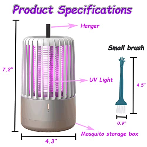 Bug Zapper Indoor & Outdoor, 2 In 1 Mosquito Zapper Electric,Indoor Bug Zapper Plug In,Effective Mosquito Trap & Mosquito Killer & Mosquito Lamp,Fly Zapper Indoor For Home,Garden,Backyard #TOP1