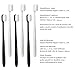 VEGOLS Adult Extra Soft Toothbrush with 20000 Soft Bristles, (Pack of 6) Micro Nano Manual Toothbrushes for Protect Sensitive Gums, Black/White
