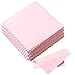 Pengxiaomei 50 Pack Jewelry Cleaning Cloth, Polishing Cloth for Sterling Silver Gold Platinum (Pink)