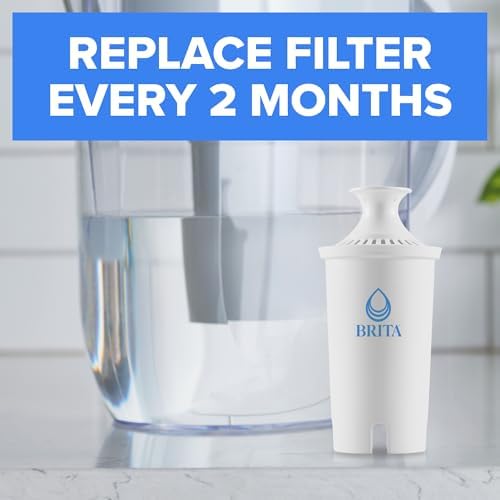 Brita Standard Water Filter for Pitchers and Dispensers, Reduces Copper, Cadmium and Mercury Impurities, Lasts Two Months or 40 Gallons, Includes 6 Filters for Pitchers - View 5