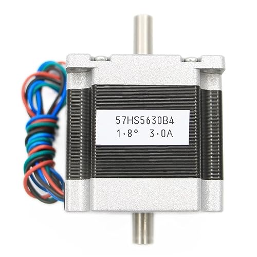 Moteur pas à pas double arbre 1.26Nm avec transmission fluide 3A 57x56