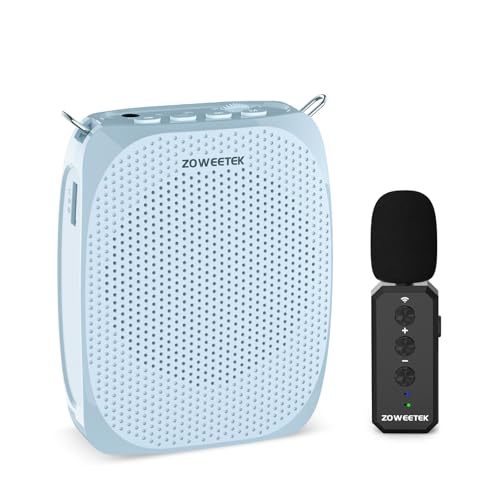ZOWEETEK Wireless Lavalier Microphone & Voice Amplifier