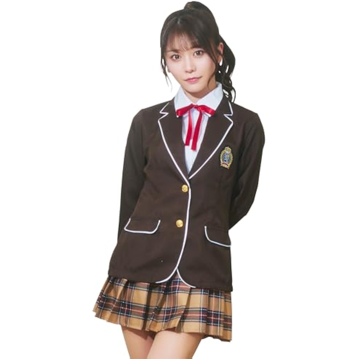 クリアストーン(Clearstone) GLOWHOLIC コスプレ ハロウィン プレッピーガール レディース ブラウン 詳細画像1