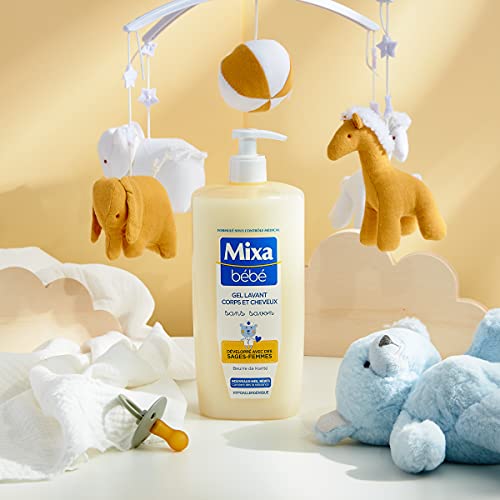 Gel Douche Bébé Corps Et Cheveux Sans Savon Hypoallergénique Mixa Bebe La Pompe De 750ml - vue 5