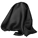 Classic Black Silk Handkerchief - Full-Sized 16
