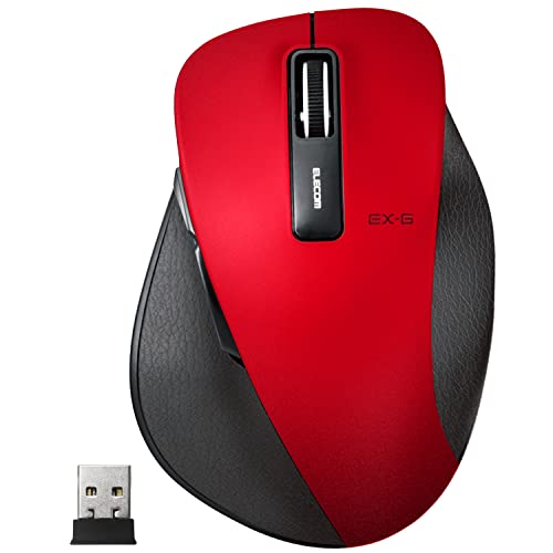 Elecom Wireless Mouse 2.4Ghz Ergonomic Design With Usb Nano Receiver, Silent, Quiet Click 5 Button, For Windows And Mac, Large Size (M-Xgl10Dbsrd-Us) #TOP10