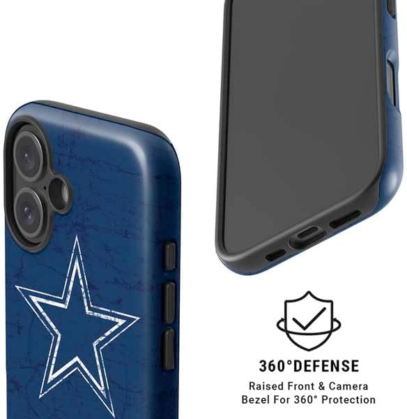 Skinit Impact Phone Case Compatible with iPhone 17 Magsafe - Officially Licensed NFL Dallas Cowboys Distressed Design