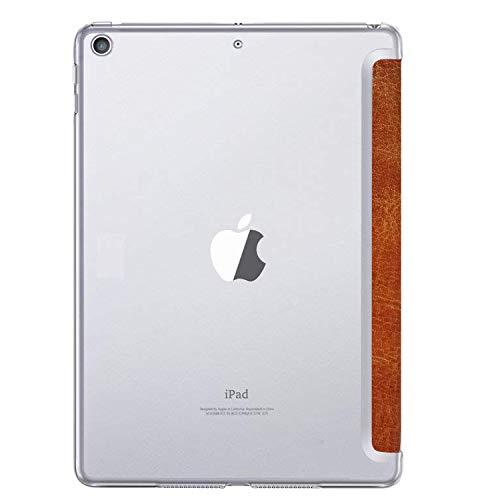 Image of iPad Mini 4th Gen 2015 7.9 Inch [ Mini 4 ] A1538 A1550 MK8A2HN /A MK882HN /A MK8C2HN /A MK862HN /A MK892HN /A MK872HN /A Printed Slim Lightweight Protective PC Clear Flip Back Cover - Brown Texture