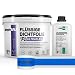 Produktbild simpleBAU F1 Ultraflex Dichtset Flüssig-Dichtfolie 5kg gebrauchsfertige, dichte 1-Komponenten-Flüssigfolien + Grundierung 1L + elastisches Dichtband 5M für Fugen und Ecken von Bädern Küchen Kellern
