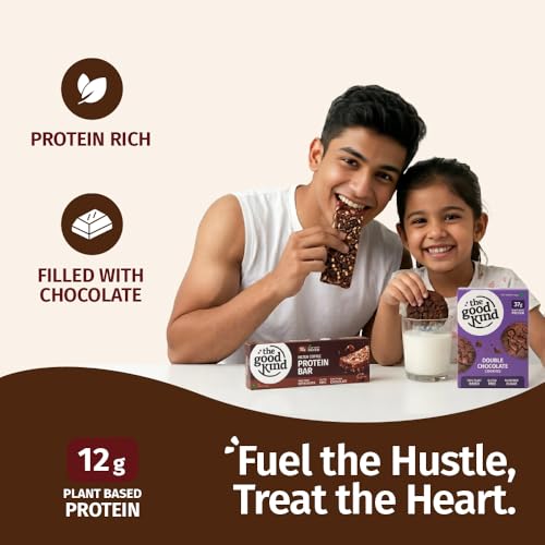 Image of The Good Kind Double Chocolate Cookies (1 Pack) & Filter Coffee Protein Bar (2 Pack), Plant Based Cookies & Bar, Perfect for Guilt free Snacking, Gluten Free, Palm Oil free & Vegan (Combo Pack of 3)