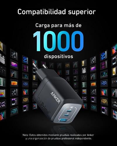 Cargador Anker USB-C 67W 3 Puertos Compacto Plegable - Imagen 7