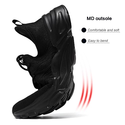 Image of Socviis Mens Slip On Running Shoes Athletic Walking Trainers Lightweight Breathable Mesh Tennis Sneakers