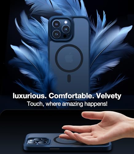 Image of TORRAS Magnetic Shockproof for iPhone 15 Pro Case, [Military-Grade Drop Tested] [Compatible with MagSafe] Translucent Slim Protective Anti-Scratch Anti-Fingerprint Guardian Mag 2023