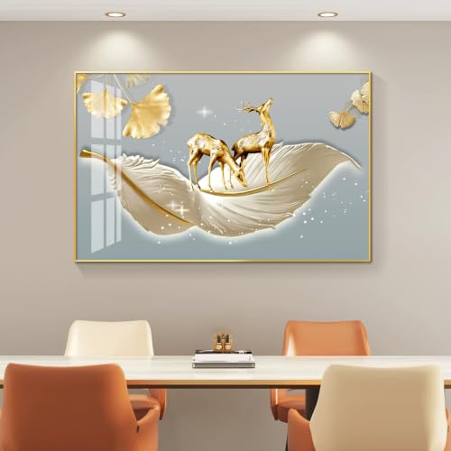 Cache tableau électrique décoratif Gold 55x45cm : l'élégance murale pour salon