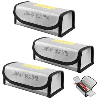 Orixo lot de 3 sacs ignifuges pour batteries LiPo