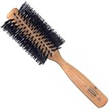 Kent LBR2 Finest Hair Brushes for Women Blow Dry Brush Made of Beechwood -Spiral Radial Boar Bristle Hairbrush for Short or Shaped Hair - Royal Salon Style Straightening Pure Wood Brush from Kent