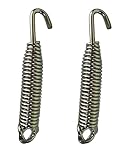 Q1 Beads 2 Pcs Spring Metal Spring for Hanging Swing Jhula Accessories Set For Hammock Swings Chairs, Porch Swings Used For Boxing Bag, Hang Any Article Etc. (Chrome)