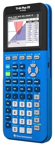 texas instruments ti-84 plus ce color graphing calculator bionic blue small